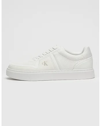 Pantofi sport low-cut din material textil Classic Cups, Alb