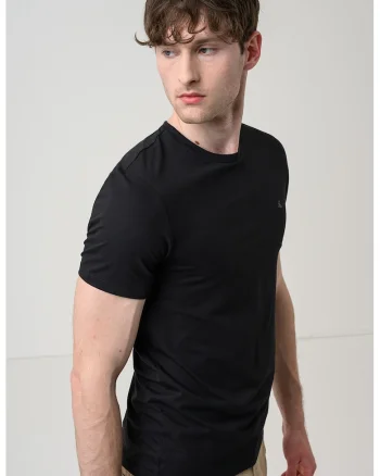 Set de tricouri slim fit - 2 piese, Alb/Negru
