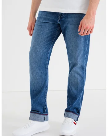 Blugi slim fit, Albastru melange