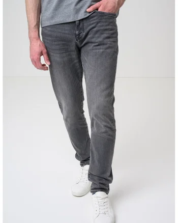 Blugi slim fit, Gri melange