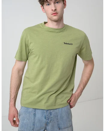 Tricou cu imprimeu grafic foto pe partea din spate, Verde deschis