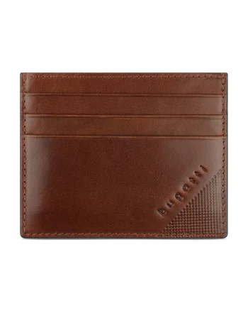Port carduri smart RFID, piele naturala,  Nobile 49125007, Maro cognac