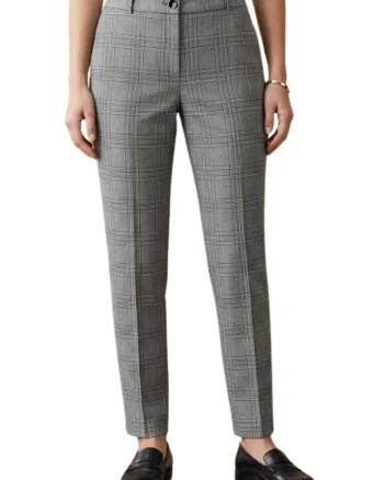 Pantaloni Chino cu imprimeu in carouri Prince