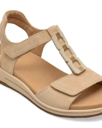 Sandale ARA bej, 34810, din piele intoarsa