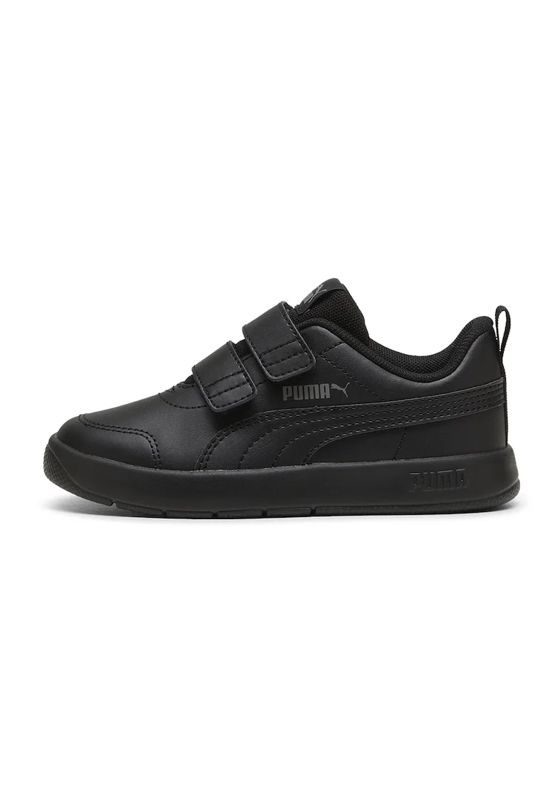 Pantofi sport Courtflex V3 cu velcro, Negru