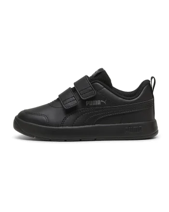 Pantofi sport Courtflex V3 cu velcro, Negru