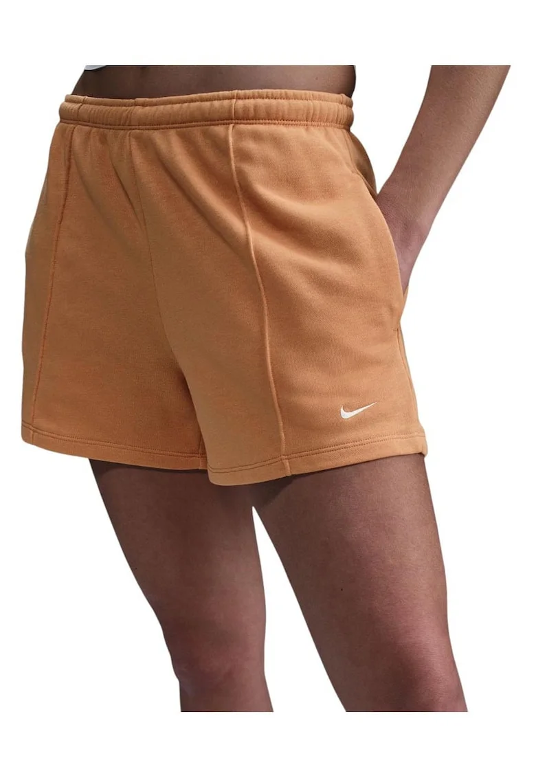 Pantaloni scurti sport dama HF6940,  Bumbac/Poliester, Portocaliu