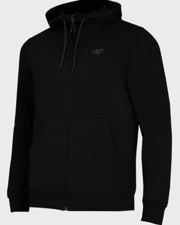 Hanorac  negru, cu fermoar, Negru