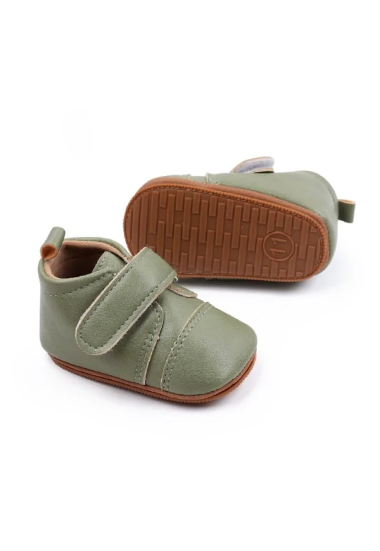 Pantofi  Casual, Piele ecologica, Baieti, Velcro, Verde
