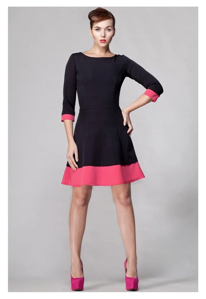 Rochie De Dama,  Model Din Dantela, Negru, Dantela Premium, Rochie Eleganta Mini Pentru Femei, Tinuta De Seara Luxoasa, Rochii De Ocazie, Croiala Feminina Rafinata, Perfecta Pentru Petreceri Exclusiviste Si Evenimente Speciale, Negru