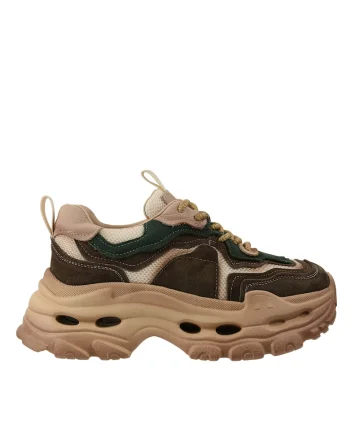 Tenisi dama,  HY2926 bej, piele intoarsa, Bej