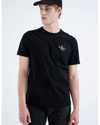 Tricou regular fit cu imprimeu logo, Negru