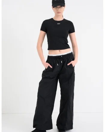 Pantaloni de trening relaxed fit, Negru carbon