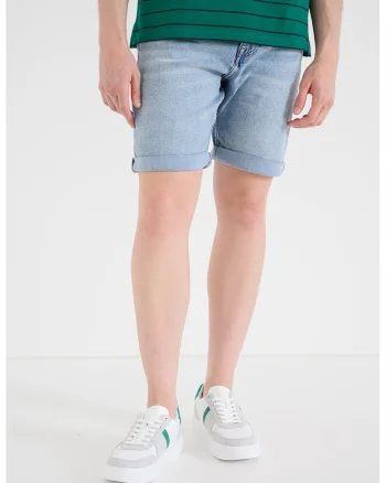 Bermude slim fit din denim Abner, Albastru deschis