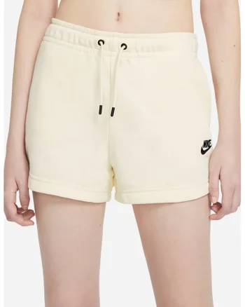 Pantaloni scurti cu snur in talie Essentials, Galben pal