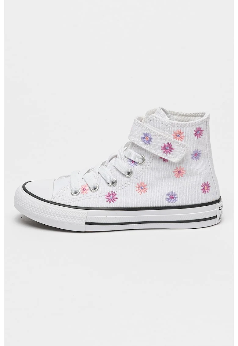 Pantofi sport din panza cu banda velcro Chuck Taylor, Alb/Violet
