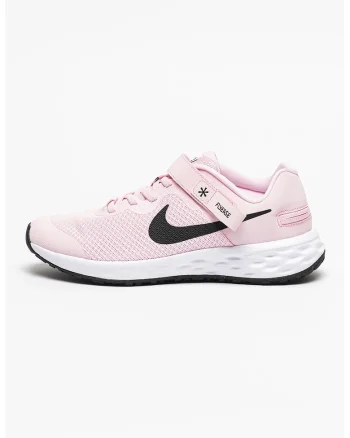 Pantofi sport de plasa cu logo contrastant Revolution 6 Flyease, Roz pastel