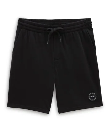 Pantaloni scurti  Orbiter, talie elastica, negru, bumbac/poliester