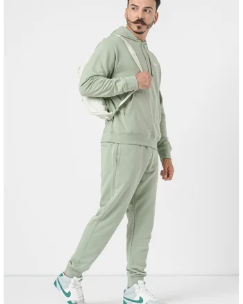Hanorac cu buzunar kangaroo Sportswear Club, Verde pal