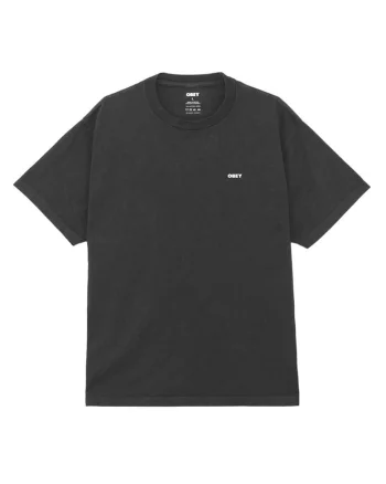 Tricou barbati  maneca scurta, imprimeu Bold Icon Face, culoare neagra, bumbac