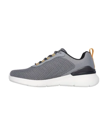 Pantofi sport de palsa cu garnituri sintetice Skech-Air Dynamight, Gri carbune