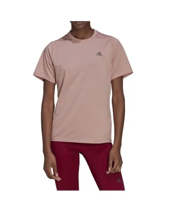 Tricou dama  Run Icons, maneca scurta, roz, 100% poliester reciclat,