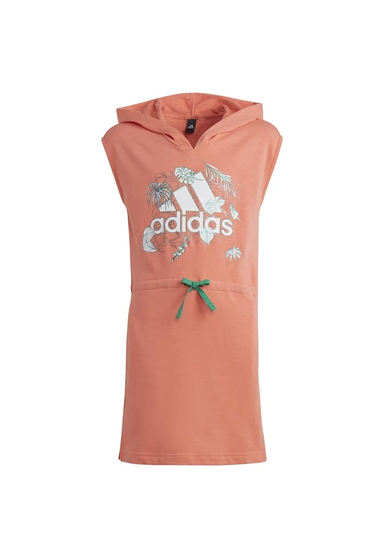 Rochie fete, Adidas, Summerglam, design tropical, bumbac reciclat,