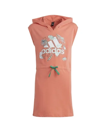 Rochie fete, Adidas, Summerglam, design tropical, bumbac reciclat,