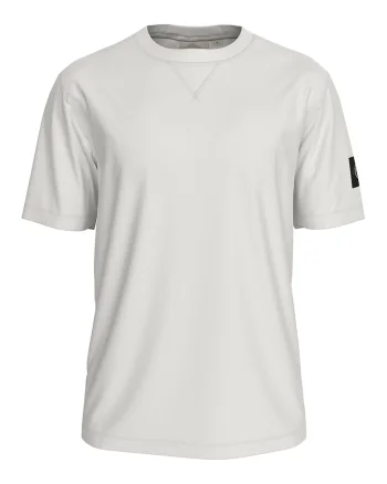 Tricou din bumbac cu decolteu la baza gatului