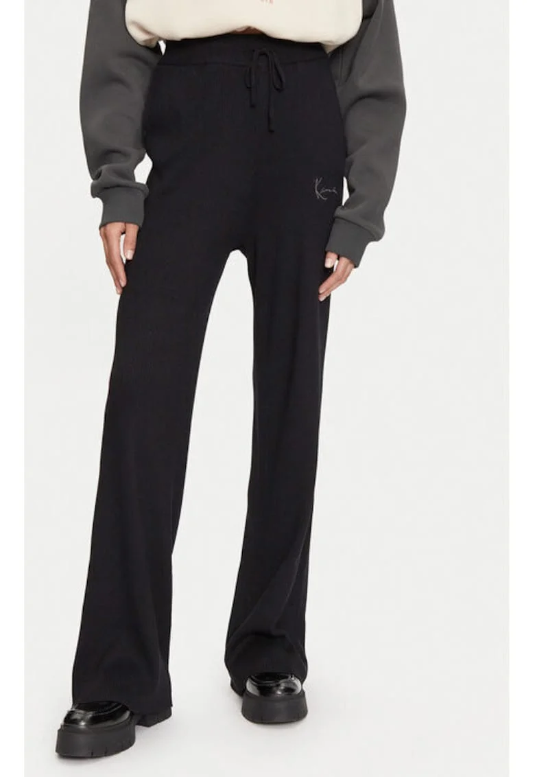 Pantaloni dama,  304487651, Viscoza/Poliamida, L INTL, Negru