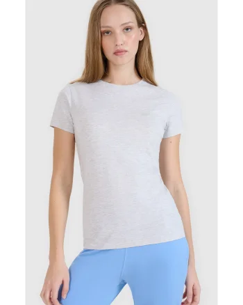 Tricou  Slim, Gri, Bumbac, Gri