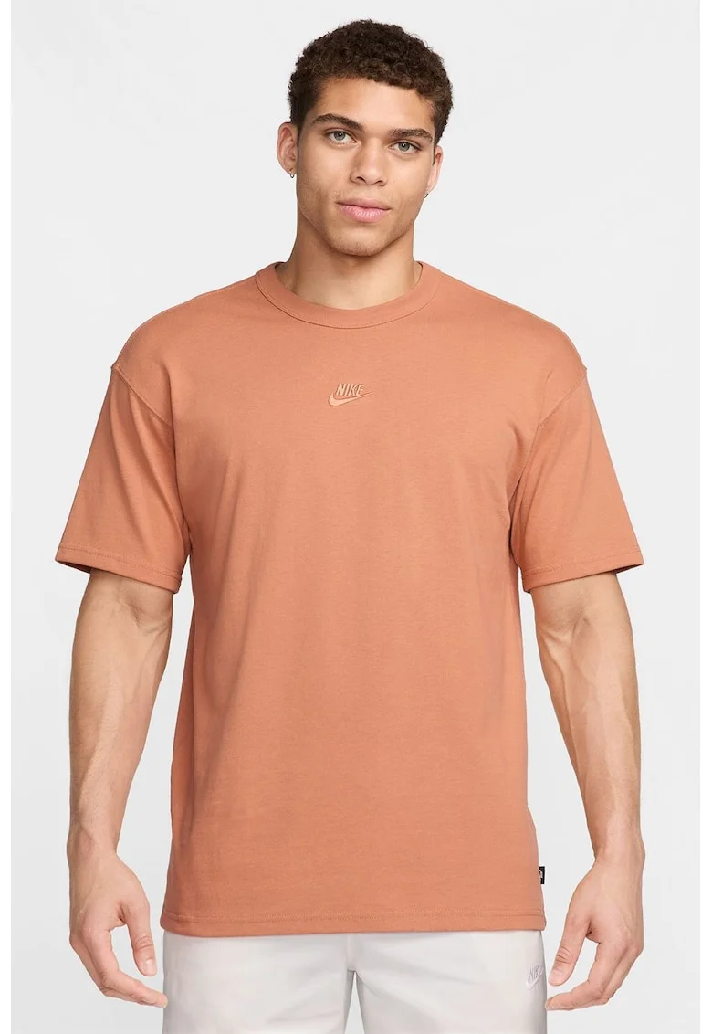 Tricou lejer din bumbac Sportwear Premium Essential, Roz somon