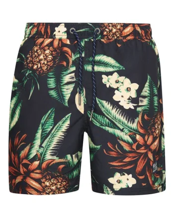 Pantaloni scurti de baie barbati Superdry, vintage, multicolor