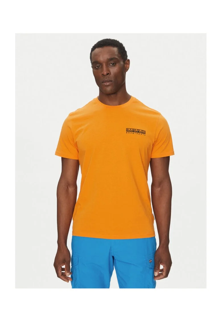 Tricou barbati  NP0A4ILXA701, Bumbac, Portocaliu, Portocaliu