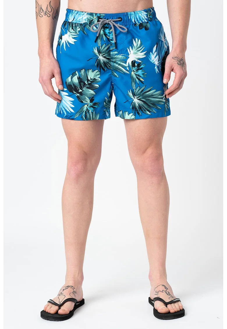 Pantaloni scurti de baie Super 5S Beach Volley, Verde/Albastru