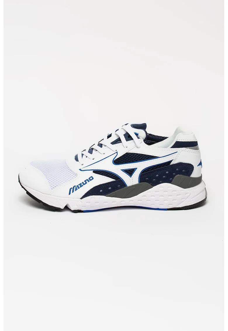 Pantofi sport unisex cu model colorblock Mondo Control, Alb/Bleumarin