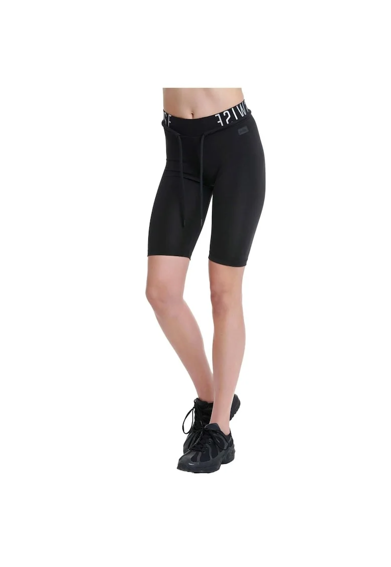 Pantaloni scurti dama,  Poliester, Negru, Negru