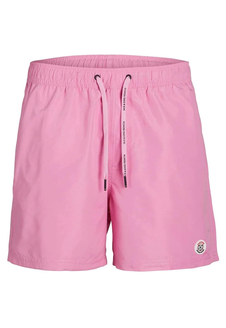Pantaloni scurti de baie  croiala clasica, roz, poliester reciclat
