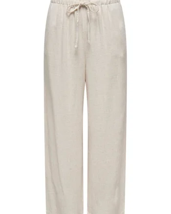 Pantaloni dama  model 15322263, textil, alb