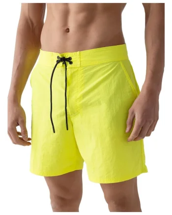 Costum de baie  galben, talie reglabila, 100% poliamida