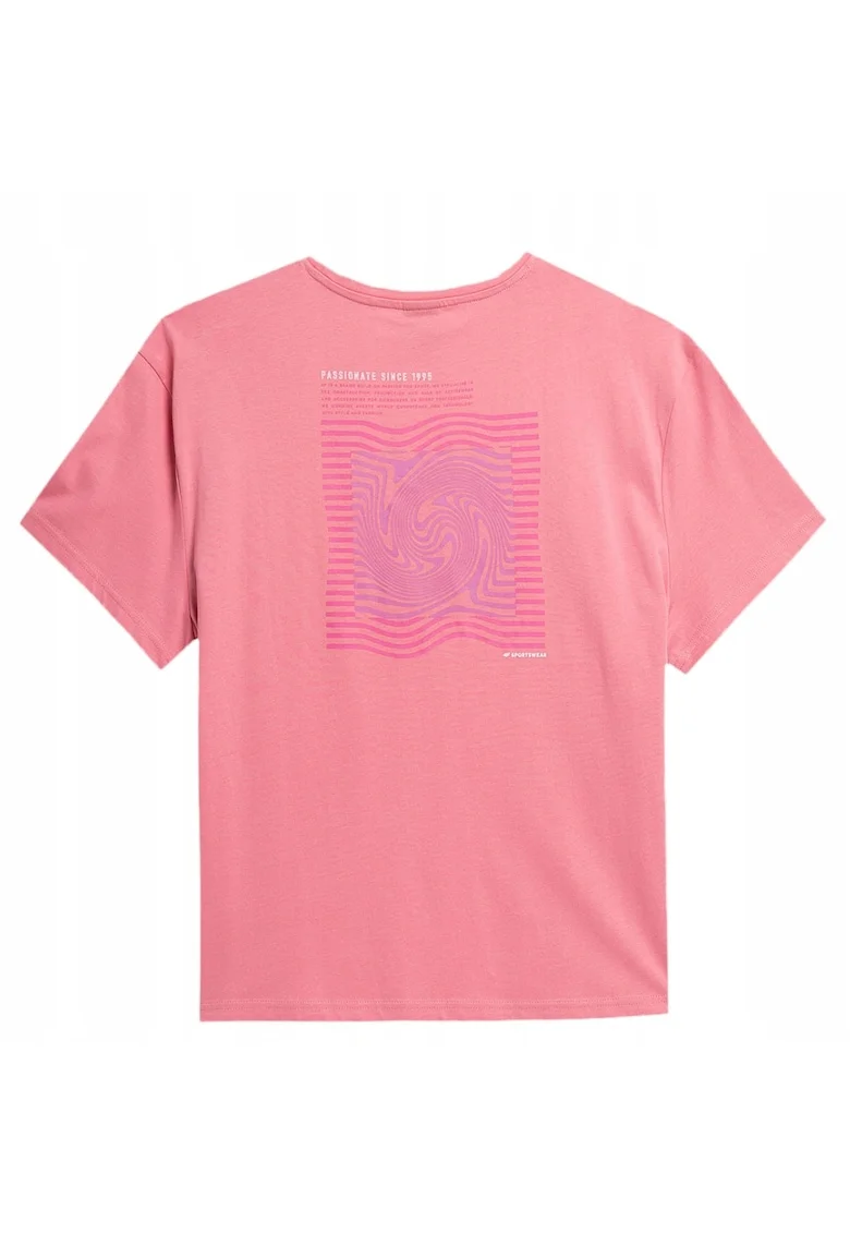 Tricou din bumbac pentru femei,  roz, 1012545