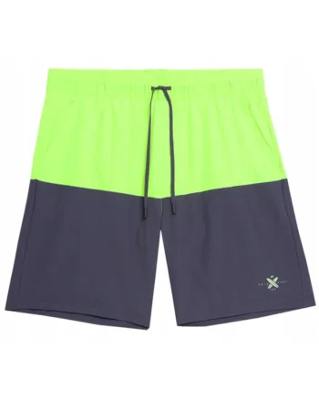 Pantaloni scurti de baie pentru barbati,  Poliester, Verde/Bleumarin, Verde/Bleumarin