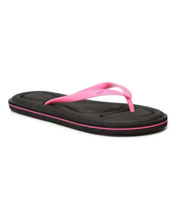 Papuci flip-flop dama,  Textil, Negru