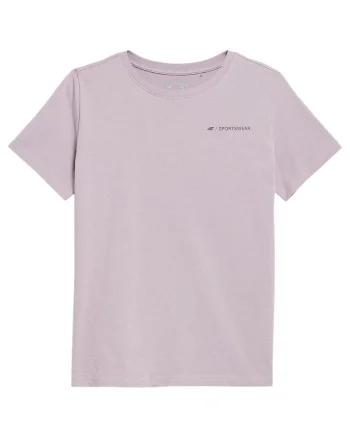 Tricou dama  maneca scurta, decolteu rotund, bumbac organic, gri