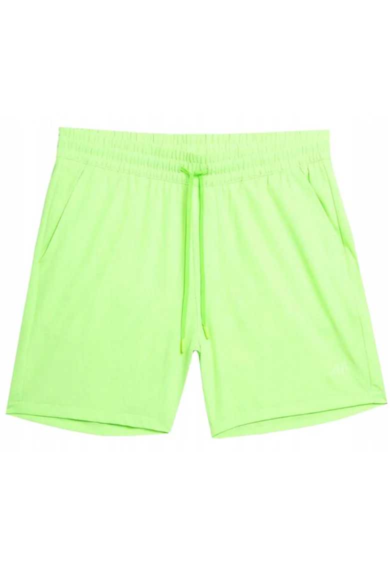 Pantaloni scurti de baie pentru barbati,  Poliester, Verde, Verde neon