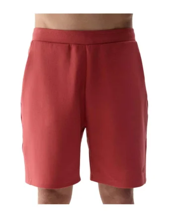 Pantaloni scurti barbati  croiala regulata, rosu, bumbac/poliester/elastan
