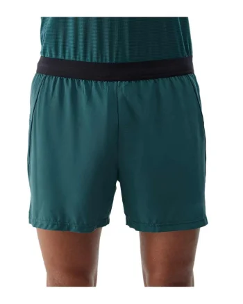 Pantaloni scurti  albastru, poliester-elastan, croiala standard, uscare rapida, Albastru