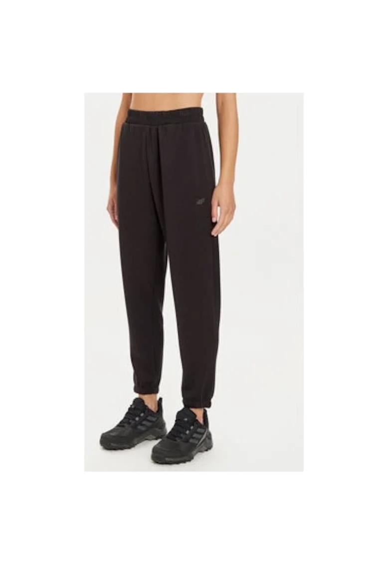 Pantaloni dama,  303942748, Modal/Poliester, Negru, Negru