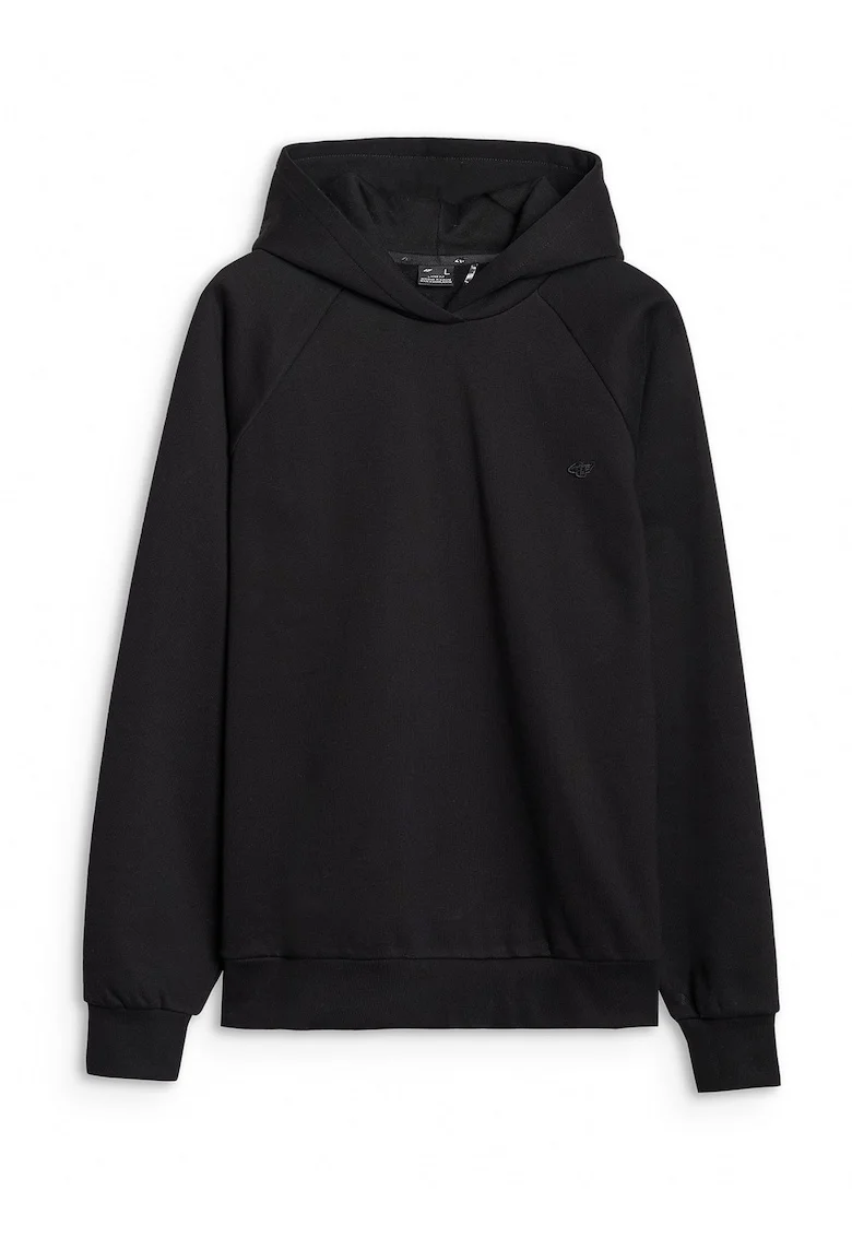 Hanorac unisex  negru, oversize, din bumbac, pentru primavara-vara, fara fermoar