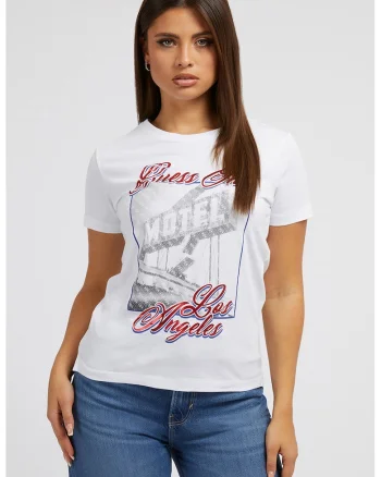 Tricou regular fit, Alb